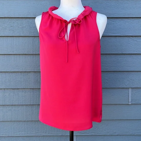 J. Crew Ruffle Neckline Tank - Picture 1 of 10